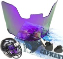 Pas de visière de football de brouillard, casque de football pour jeunes et adultes. Visière de protection faciale pour les accessoires de casque de football, résistance aux chocs, résistant aux rayures, bloc UV, réduit l'éclat, OK clarté