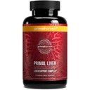 Primal Récolte Primal Supplément hépatique avec acide alpha-lipoïque, L-Cysteine HCL, L-Glutathion, Thistle de lait et Spiruline, pour hommes et femmes, 120 capsules