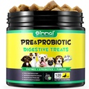 Probiotika für Hunde Verdauungs-Gesundheit, Verdauungs-weiche Kauen für Hunde, Hunde Probiotika und Verdauungsenzyme, 120 Hundekäse Omega-3 & 6, Vitamin, Verbesserung Verdauung, Immunität