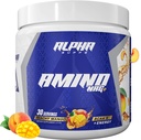 Alpha Supps Amino NRG+ BCAA Amino Energy Recovery Powder - Hydration Blend mit Elektrolyten - Fokus Blend für optimale Performance-Unterstützung bei Männern und Frauen (30 Servierungen, Peachy Mango)