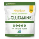 Poudre de L-Glutamine non aromatisée de MariGold - Gut, Immune et soutien musculaire sains, sans OGM, sans gluten, sans soja et sans allergène (5g / 5000mg par portion)