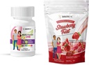 BariatricPal Interrupteur Duodénal Complete 30 jours d'approvisionnement Vitamine Pack (Gélule sans fer Citrate de calcium Mâches molles avec probiotiques - Twist de fraise)