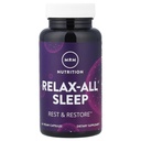 MRM Nutrition Relax-All ® Sleep ® vous aide à tomber en dormant ► Reposant + Restant Sommeil avec Melatonin + Ashwagandha