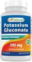 Best Naturals Kalium Gluconate Supplement 595 Mg Tablet, 250Count