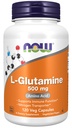 MAINTENANT compléments alimentaires, L-glutamine 500 mg, transporteur d'azote*, acide amino, 120 gélules