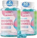 Gommies d'inositol sans sucre, supplément à croquer d'inositol pour les femmes, rapport 40:1 Myo-Inositol et D-Chiro Inositol avec Magnésium Glycinate, support de fertilité pour le cycle régulier et équilibre hormonal, 120CT