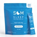 Sommeil de Sommeil, Mélange de poudre de sommeil calme, 3 mg Melatonine, Magnésium, Vitamine B6, L-Theanine et GABA – Vegan, Keto Friendly – Zero Sugar Berry, 30-pack