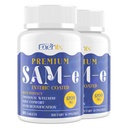 1200 MG SAM e Supplément pour le cerveau, l'humeur, les articulations et le foie, haute absorption SAM-e (S-Adénosyl-L-Méthionine) avec CoQ10, 5-HTP, enrobé entérique 120 comprimés, végétalien