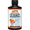 Barlean's Eye Remedy Supplément, Tangerine Aromatisé Huile de poisson liquide avec Lutéine, Astaxanthin et Zeaxanthin, 1000mg Omega 3 EPA DHA, Suppléments pour soins oculaires, 16 oz