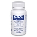 Encapsulations pures PureMelt B12 Folate - Vitamine B active avec L-5-MTHF - Soutien du métabolisme et fonction des globules rouges* - Non-OGM et végétalien - 90 Lozanges