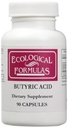 Formules écologiques Butyrate de magnésium de calcium (acide btyrique), Soutient la santé Gut. 1-Pack, Crème, 90 Capsules