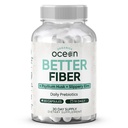 Bios Ocean Better Fibre - Supplément de fibre quotidienne - Tabouret doux pour les mouvements de Bowel sans effort - avec Psyllium Hulk et Elm Slippery - 90 Capsules