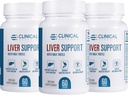 Effets cliniques : Soutien du foie - supplément de chardon et de zinc naturel - 3 packs - aide à détoxer et nettoyer le foie - soutient la fonction hépatique et la santé digestive - fabriqué aux États-Unis