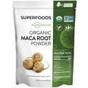 MRM Nutrition Organic Maca Root Powder | Superfoods | Adaptogen | Glutenfrei + Vegan | 40 Servierungen