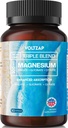 Magnésium Glycinat Triple Complex - Magnésium Citrate Magnésium Malate - Supplément Magnésium pour Nerves & Energy - Magnésium 300mg Magnésium Capsules 90 Compte