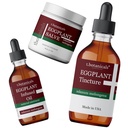 3-Piece Aubergine Skin Conditionnement Ensemble Aubergine Salve Tincture Oil Skin Cell Health Support Regenerate Décoloré Écaillé Troubles de la peau