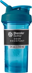 BlenderBottle Shaker Bouteille Pro Série Parfaite pour les shakes protéiques et préentraînement, 24-Ounce, Ocean Blue