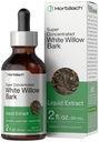 Horbäach White Willow Bark Extrakt Tinktur | 2 Fl oz | Alkoholfreie flüssige Ergänzung | Super konzentriert | Vegetarisch, Non-GMO, Glutenfrei