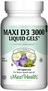 Maxi Santé Vitamine D3 3000 UI 75 mcg Supplément Vitamine D pour les os sains, les dents, le soutien immunitaire - Supplément VIT D3 Facile à avaler Non-OGM, Supplément pour les hommes et les femmes – Kosher 180 Gels