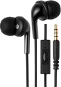 Ecouteurs filaires de base avec micro, casques d'oreille, jack 3,5 mm, câble de 4,2 pieds de long, conseils d'oreille S/M/L, noir