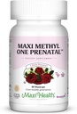 Maxi 1 par jour Formule prénatale avec folate de méthyle et fer doux, 60 Nombre