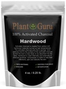 Poudre de charbon activé par Guru 4 oz. HARDWOOD - Nourriture Kosher Non-OGM - Blanchiment des dents, masque faciale et fabrication de savon. Promotion de la désintoxication naturelle et aide à la digestion