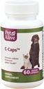 PetAlive C-Caps - Tous les suppléments naturels à base de plantes favorisent la santé des systèmes cellulaires et immunitaires chez les chiens et les chats - 60 Veggie Caps