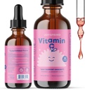 JoySpring Vitamin C + Elderberry Tropfen + Zink für Kinder Immununterstützung, Genie Tropfen für Fokus, und Vitamin D für Kinder