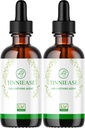 LIVORKA (2 packs) gouttes de Tinniease, gouttes de Tinniease pour le soutien auditif, gouttes de Tinni Ease, gouttes d'oreille Tinniease, 2 bouteilles pendant 60 jours