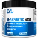 D Aspartic Acid Testosteron Booster für Männer - 3120mg DAA D-Aspartic Acid Pre Workout Pulver Muskelaufbau für Männer 3.12g - Men's Health Supplement für Enhanced Drive Potency and Vigor - Unflavored