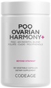 Supplément de code PQQ Harmony+ ovarienne - PQQ (Pyrroloquinoline Quinone), Myo-Inositol et D-Chiro-Inositol 40:1 Mélange, Folate 5-MTHF, CoQ10, Blueberry sauvage - Livraison liposomique - Non-OGM - 120 capsules