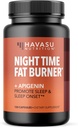 HAVASU NUTRITION Night Time Fat Burner + Apigenin, 120ct