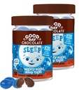 Good Day Chocolate Mélatonine pour les enfants [2 Pack] - Commerce équitable Chocolat non OGM avec la camomille et la mélatonine 1 mg - Mélatonine pour les enfants, aide naturelle au sommeil pour les enfants de 3 ans et plus