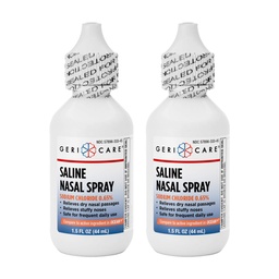 GeriCare Spray nasal saline 1,5 FL OZ Spray hydratant Chlorure de sodium 0,65% (paquet de 2)