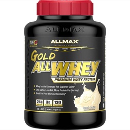ALLMAX Nutrition Or ALLWHEY, Vanille française - 5 lb - 24 grammes de protéines par scoop - sans gluten, faible teneur en glucides et faible teneur en sucre - Env. 71 portions