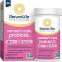 Renouveler la vie Capsules probiotiques pour femmes, soutient l'équilibre du pH pour les femmes, la santé vaginale, urinaire, digestive et immunitaire, L. Rhamnosus GG, laiterie, soja et sans gluten, 90 milliards CFU - 60 Ct