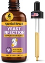 Traitement de l'infection des levures pour chiens - 4 onces - Soin apaisant des démangeaisons, traitement de l'infection des oreilles, réduit l'irritation et l'inflammation, 4 oz