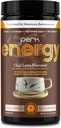 Perk Energy Original Chai Latte Flavored Drink Powder (20 Servings) - Gluten-Free, Peanut-Free