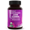 BioEmblem USDA Nettoyez le foie biologique - 80% Extrait de chardon de lait silymarin pour la santé du foie et la fonction du foie avec des extraits de dandelion et d'artichaut - 100% végétalien, non-OGM - Foie à base de plantes - 60 capsules