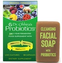 Dr. Ohhira Probiotics Formule originale 30 Capsules avec Bonus Probiotic-Enhanced Beauty Bar Soap Taille de voyage 20g - Pas de supplément de réfrigération pour les femmes et les hommes, 13 souches probiotiques