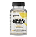 Alimentation borée Oméga végétalien 3 et supplément de vitamine D3 90Ct