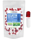 XPRS Nutra Größe 00 Leere Kapseln - 100 Count Leere Gelatine Kapseln - Pille DIY Kapsel Füllung - Füllbare Pille Gel Kapseln für Do-It-Yourself Ergänzungen (Clear Red/White)