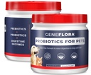ActivHealth Digestive Enzyme und Probiotic für Haustiere (Dogs, Katzen, Kaninchen und mehr, 125 mg, 120 Portionen) von Geneflora für Pets Pack von 2