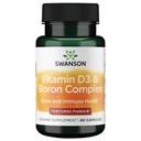 Swanson Vitamine D & Boron 60 Capsules