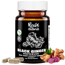 Schwarzer Ingwer für Herren Kapsel 500 mg (100 Kapseln) Vegan kaempferia parviflora Black Ginger Extract Kapseln für Gesamtausdauer und Leistung