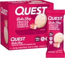 Quest Nutrition Biscuits congelés Twin Pack, Cake aux fraises, 1g de sucre, 10g de protéines, 2g de glucides nets, sans gluten, 16 cookies
