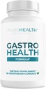PUREHEALTH RESEARCH Gastro Health Formula - Alginate naturel pour le reflux acide - Supplément DGL pour brûlures d'estomac et indigestion - avec artichaut, Rhodiola Rosea, acide hyaluronique, quince et plus - 90 capsules