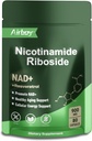 Airboy NAD supplément avec Nicotinamide Riboside Resveratrol & Quercetin 900 mg, NMNH Alternative pour les hommes et les femmes soutiennent anti-âge, énergie, focus - 80 capsules