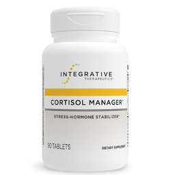 Thérapeutique intégrative Cortisol Manager - Supplément de soutien à la santé pour une réponse au stress sain* - Vegan, sans lait et sans gluten - 90 capsules (45 portions)
