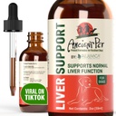 Antike Pet Liver-Unterstützung für Hunde & Katzen -Einfache flüssige Lieferung, Mischungen einfach mit Nahrung oder Wasser - Milchdistel, Dandelion & Artichoke - Enhanced Absorption - 2 fl oz